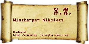 Wiszberger Nikolett névjegykártya